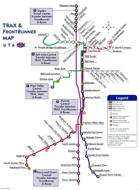 salt lake city train map.